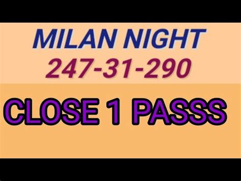 milan night final ank